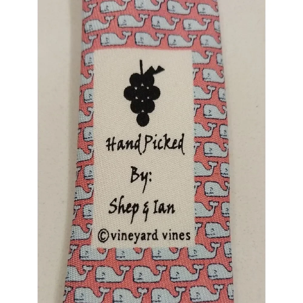 Boys Vineyard Vines Pink Micro-Whale Silk Tie